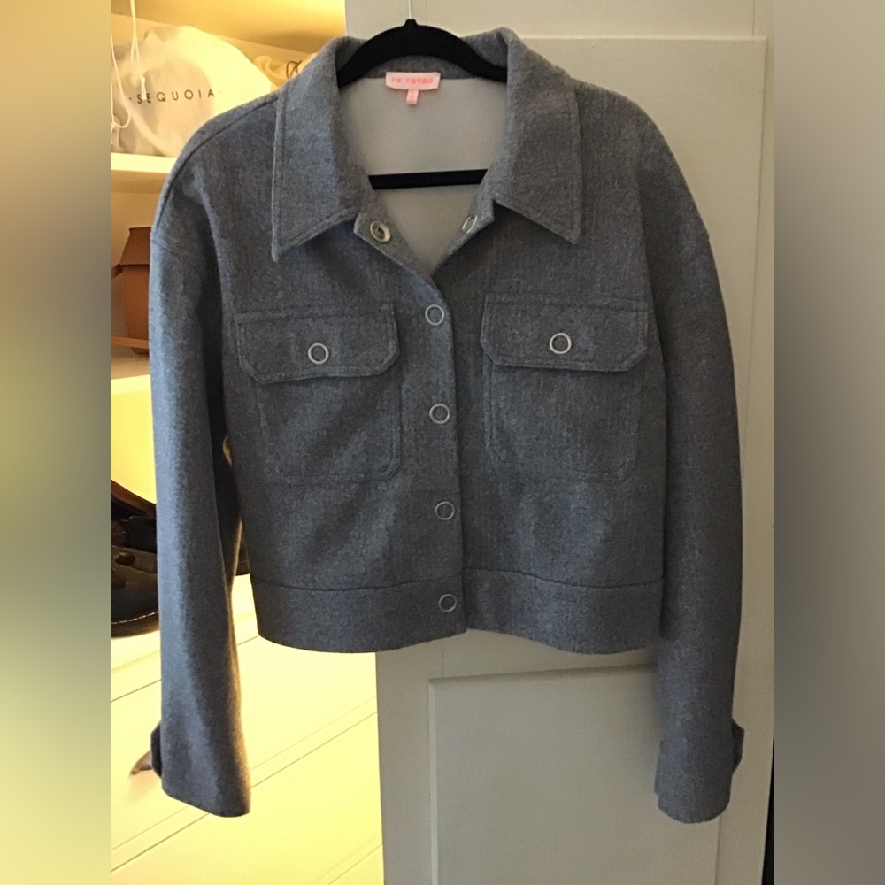 NWOT Re:Named Cropped Felt Jacket